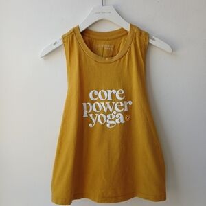 CorePower Yoga Tank Top Gold Women's Medium